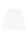 Ermanno Scervino Junior Bestickte Bluse In Weiss
