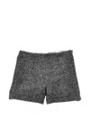 Ermanno Scervino Junior Herringbone-pattern Shorts In Black