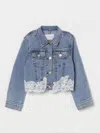 Ermanno Scervino Junior Jacket  Kids Color Gnawed Blue In Gnawed Blue
