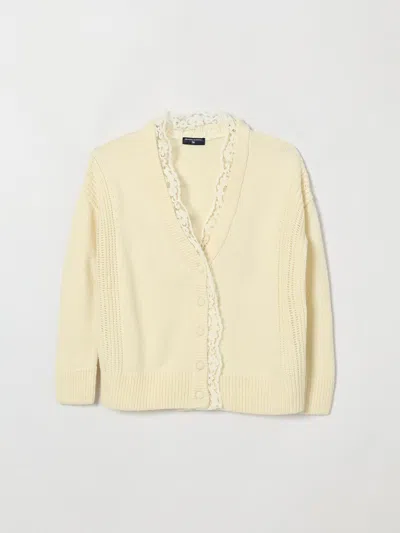 Ermanno Scervino Junior Jacket Kids Color Yellow Cream In Neutral