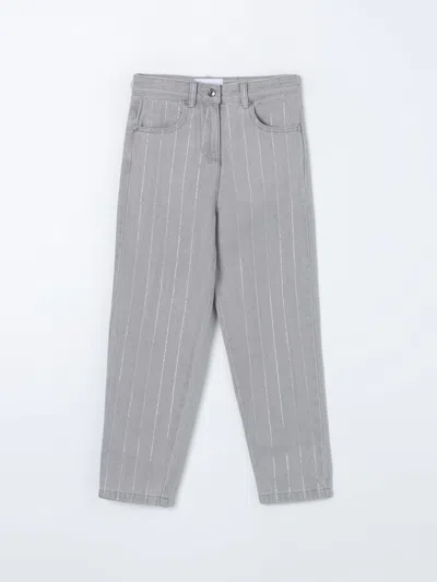 Ermanno Scervino Junior Jeans  Kids Colour Grey In Grey