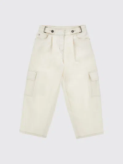 Ermanno Scervino Junior Jeans Kids Color Yellow Cream In White