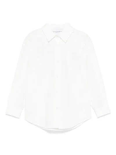 Ermanno Scervino Junior Kids' Lace-appliqué Shirt In White