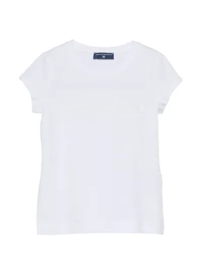Ermanno Scervino Junior Kids' Logo-detail T-shirt In White