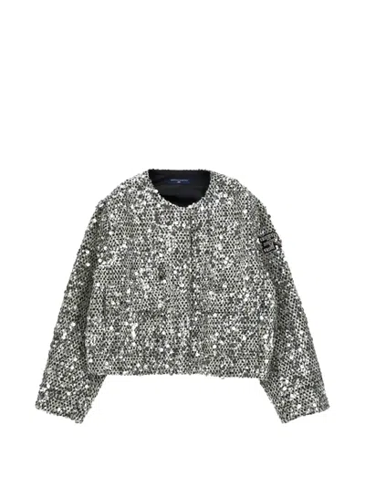 Ermanno Scervino Junior Kids' Sequin-embellished Jacket In Metallic