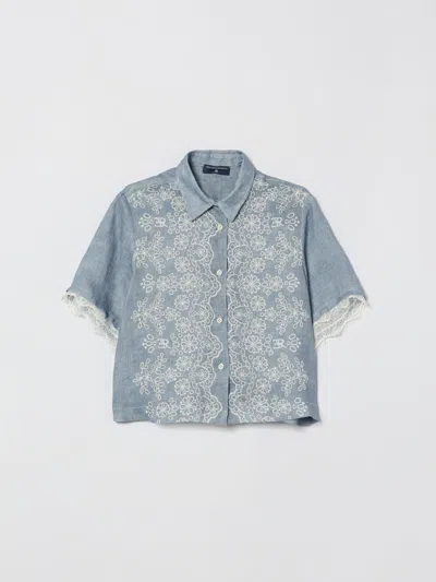 Ermanno Scervino Junior Shirt Kids  In Blue