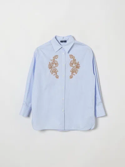 Ermanno Scervino Junior Shirt Kids Color Yellow Cream In Blue