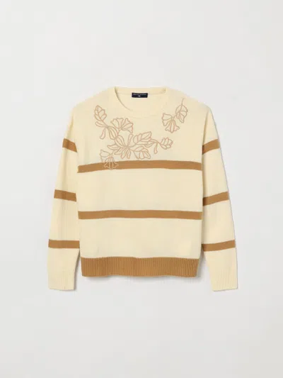 Ermanno Scervino Junior Sweater Kids Color Beige In Multi
