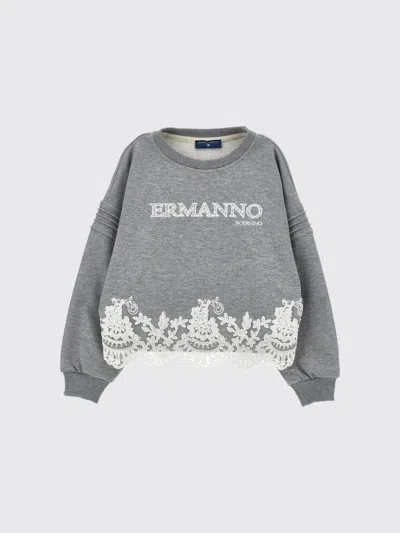 Ermanno Scervino Junior Sweater Kids Color Grey In Gray