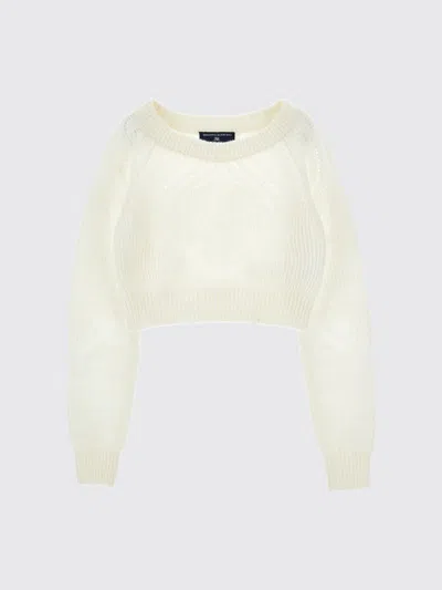Ermanno Scervino Junior Sweater Kids Color Yellow Cream In White
