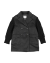 Ermanno Scervino Junior Toddler Girl Coat Lead Size 4 Polyester, Viscose, Merino Wool, Acrylic In Grey