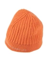 Ermanno Scervino Junior Babies'  Toddler Girl Hat Orange Size 4 Polyamide, Viscose, Wool, Cashmere