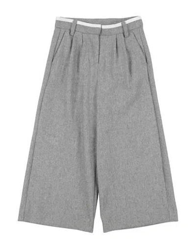 Ermanno Scervino Junior Babies'  Toddler Girl Pants Grey Size 4 Wool, Viscose, Polyester In Gray