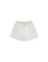 ERMANNO SCERVINO JUNIOR WHITE SHORTS WITH EMBROIDERY