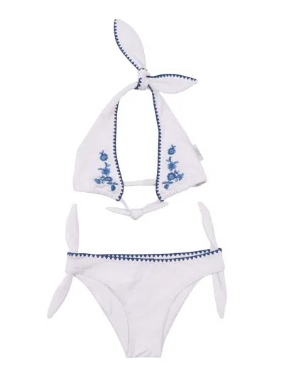 Ermanno Scervino Kids Bikini St.denim Poliester In White