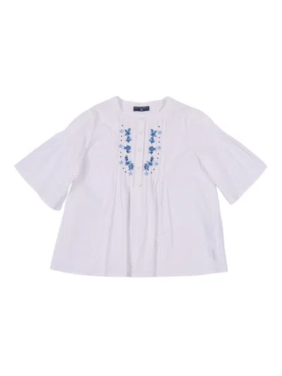Ermanno Scervino Kids Camicia Guru Con Applicaz In White