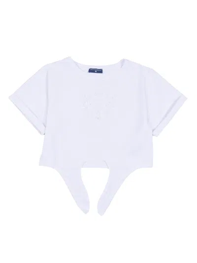 Ermanno Scervino Kids T Shirt Con Nodo Jersey D In Multi