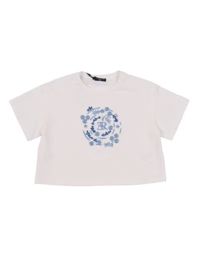 Ermanno Scervino Kids Tshirt Portalogo Jersey S In Multi