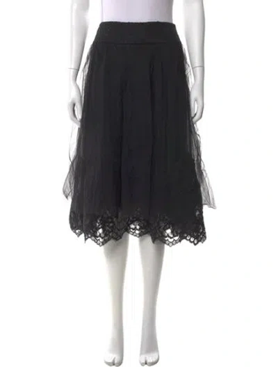 Pre-owned Ermanno Scervino Knee-length Skirt In Black