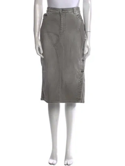 Pre-owned Ermanno Scervino Knee-length Skirt In Gray