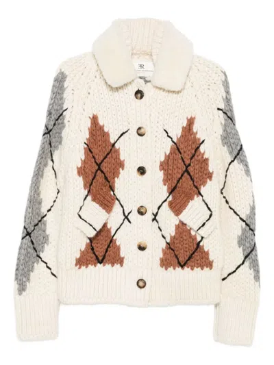 Ermanno Scervino Knit Bomber Jacket In Multi