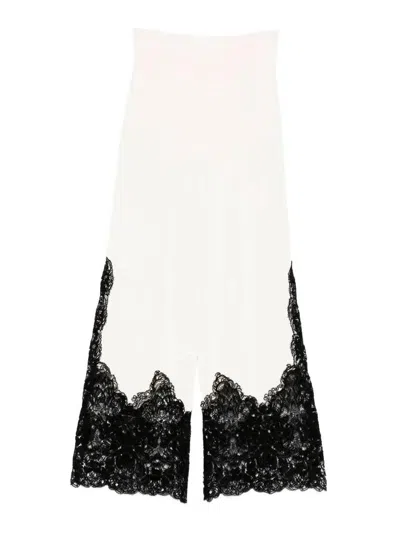 Ermanno Scervino Knit Pants In White