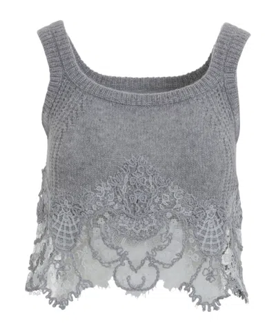 Ermanno Scervino Knit Tank Top