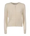 Ermanno Scervino Knitted Cardigan In Neutral