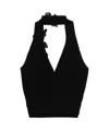 Ermanno Scervino Gestricktes Neckholder-top In Black