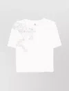 Ermanno Scervino Short-sleeved Top With Delicate Lace Detail In White