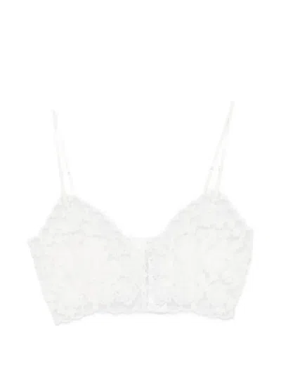 Ermanno Scervino Lace Bralette In White