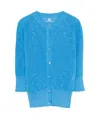 Ermanno Scervino Lace Cardigan In Blue