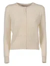 Ermanno Scervino Knitted Cardigan In Neutral