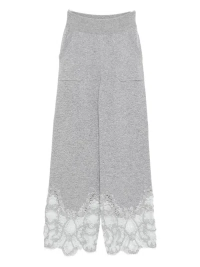ERMANNO SCERVINO ERMANNO SCERVINO LACE CASHMERE TROUSERS