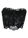 Ermanno Scervino Lace Corset Top In Black