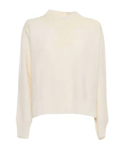 Ermanno Scervino Lace Decorative Sweater In White