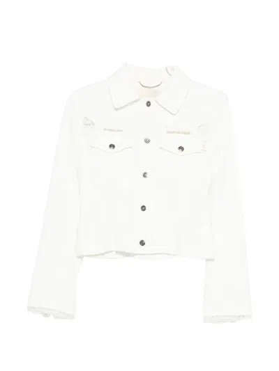 Ermanno Scervino Lace Detail Jacket In White