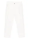 Ermanno Scervino White Trousers With Front Button Closure In White