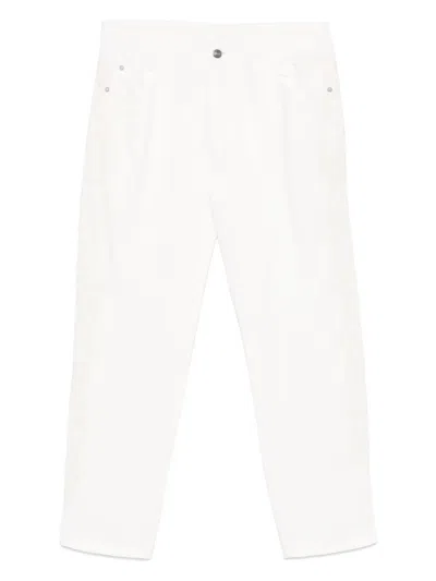 Ermanno Scervino Lace-detail Jeans In White