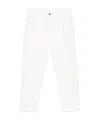 Ermanno Scervino White Trousers With Front Button Closure In White