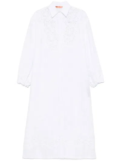 Ermanno Scervino Lace-detail Shirt Dress In White