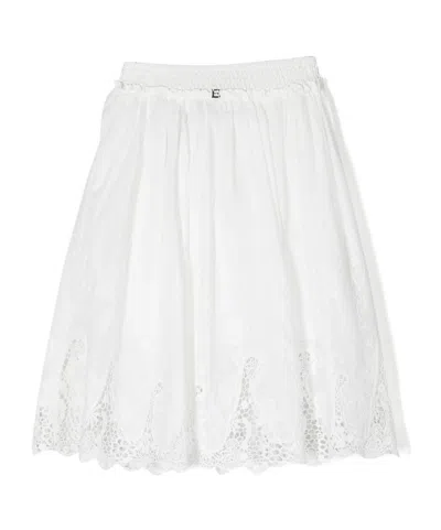 Ermanno Scervino Lace Detail Skirt In White