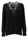 Ermanno Scervino Lace-detail Top In Black