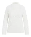 Ermanno Scervino Lace-detail Virgin Wool Blend Jumper In White