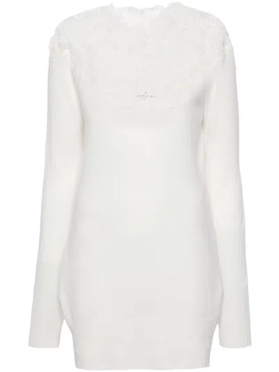 Ermanno Scervino Lace-detailed Jumper In White