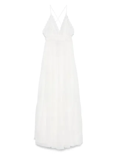 Ermanno Scervino Lace-detailed Midi Dress In White