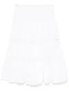 Ermanno Scervino Lace-detailed Midi Skirt In White