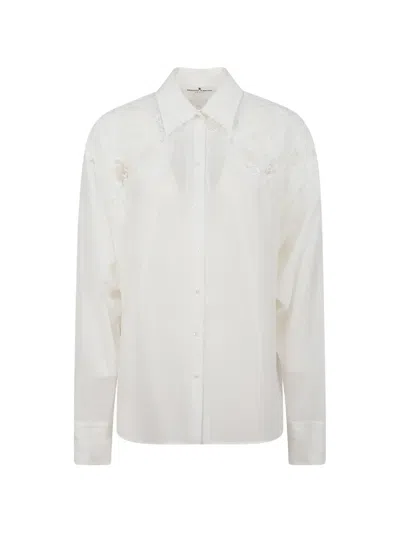 Ermanno Scervino Lace-detailed Shirt In White