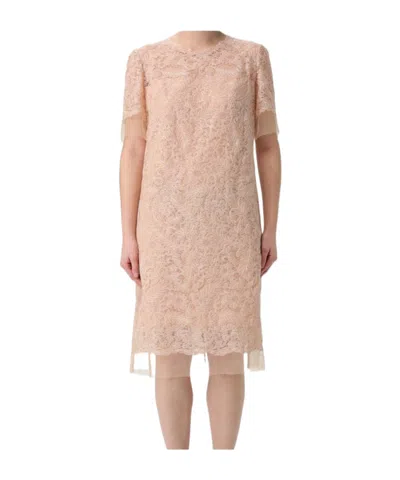ERMANNO SCERVINO LACE MIDI DRESS
