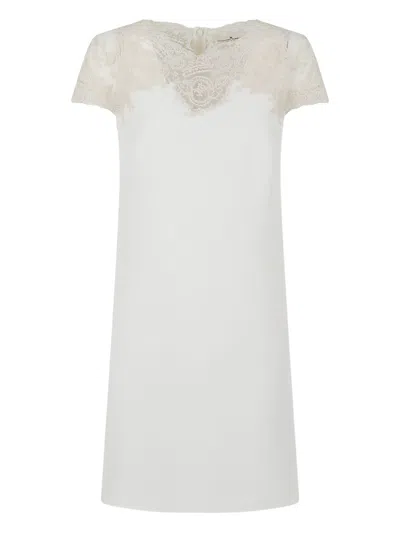 Ermanno Scervino Lace Dress In White